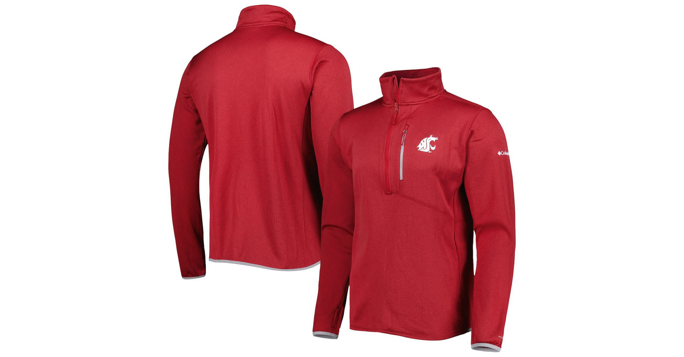 NCAA Washington State Cougars Park View Omni-Wick Half-Zip Top