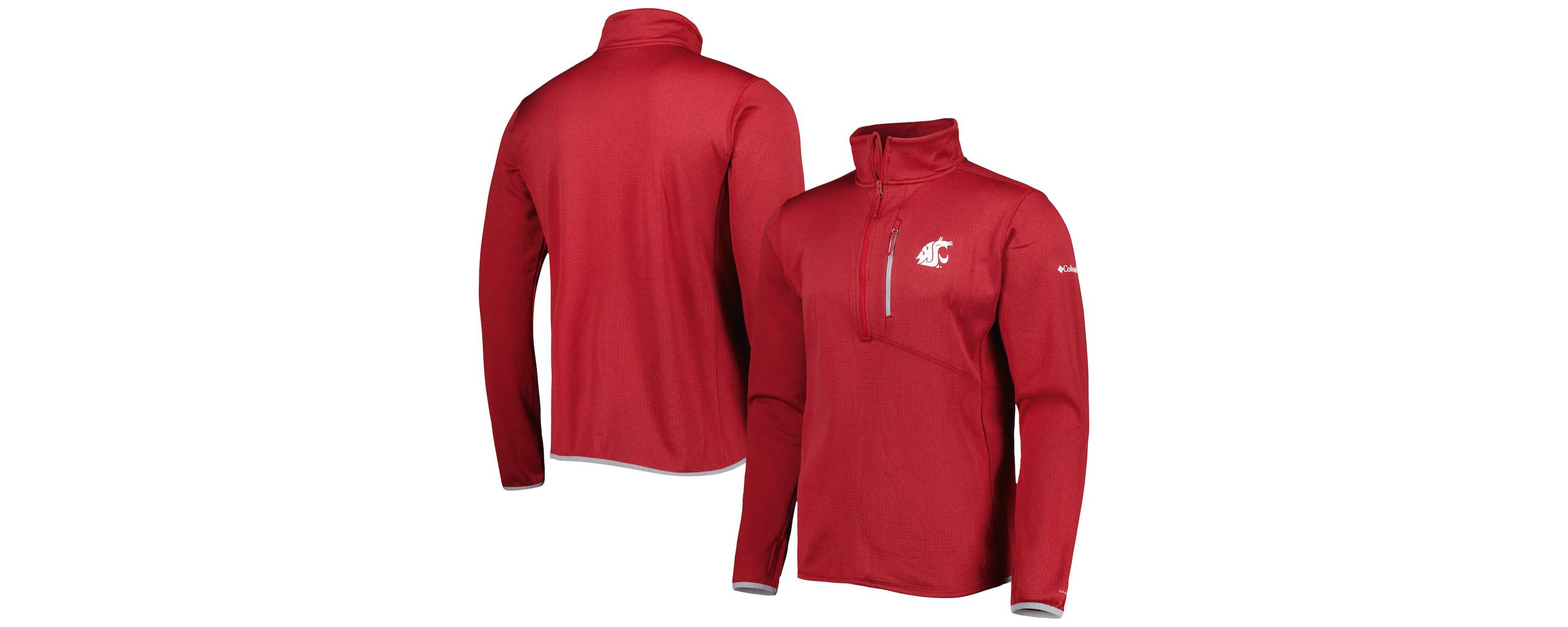 NCAA Washington State Cougars Park View Omni-Wick Half-Zip Top