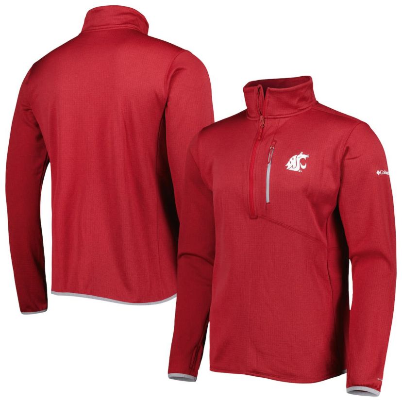 NCAA Washington State Cougars Park View Omni-Wick Half-Zip Top