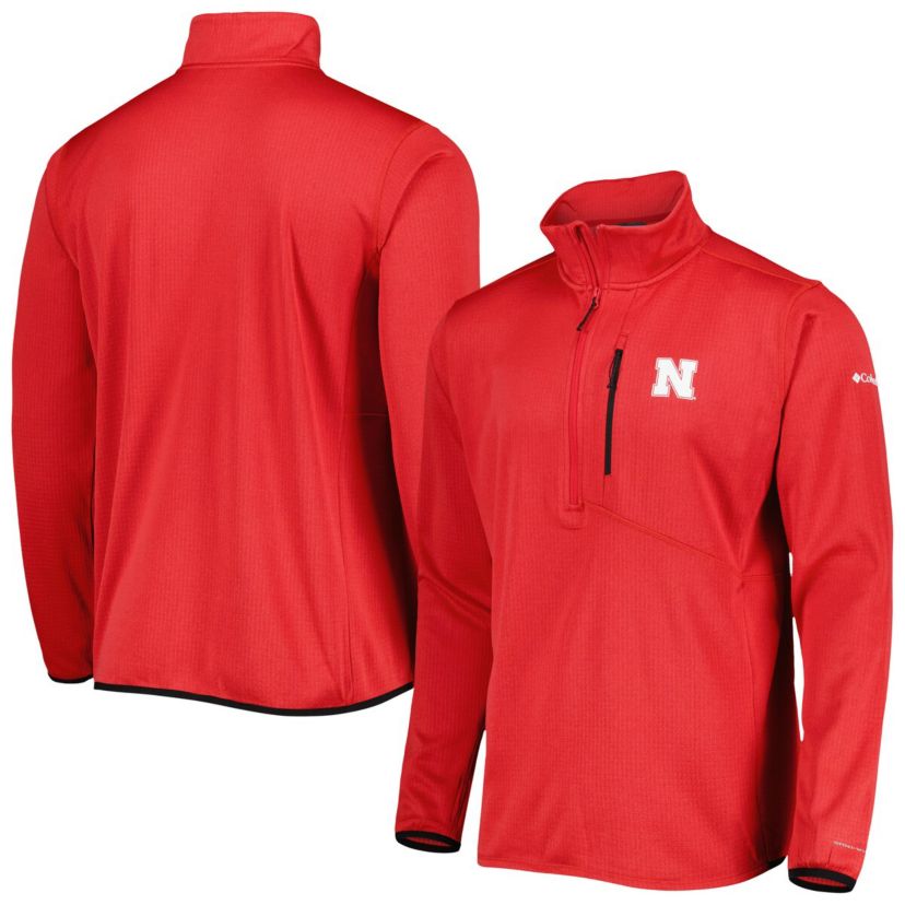 NCAA Nebraska Huskers Park View Omni-Wick Half-Zip Top