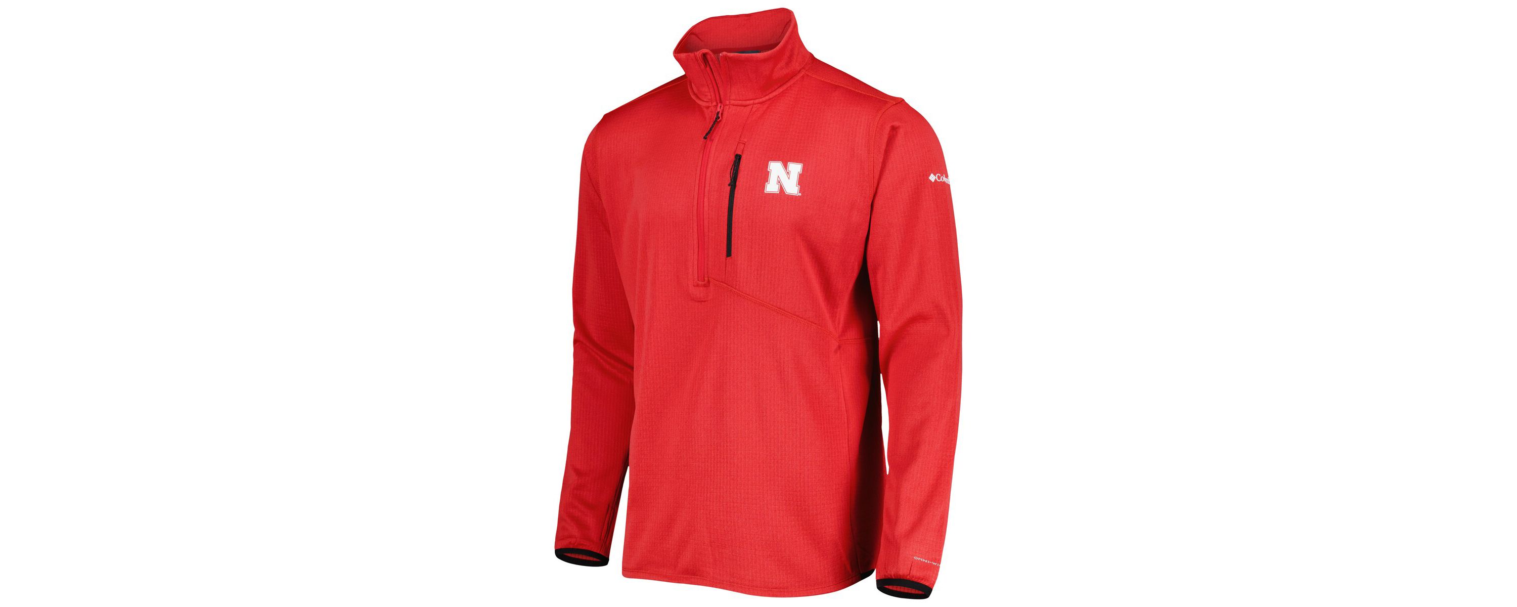 NCAA Nebraska Huskers Park View Omni-Wick Half-Zip Top