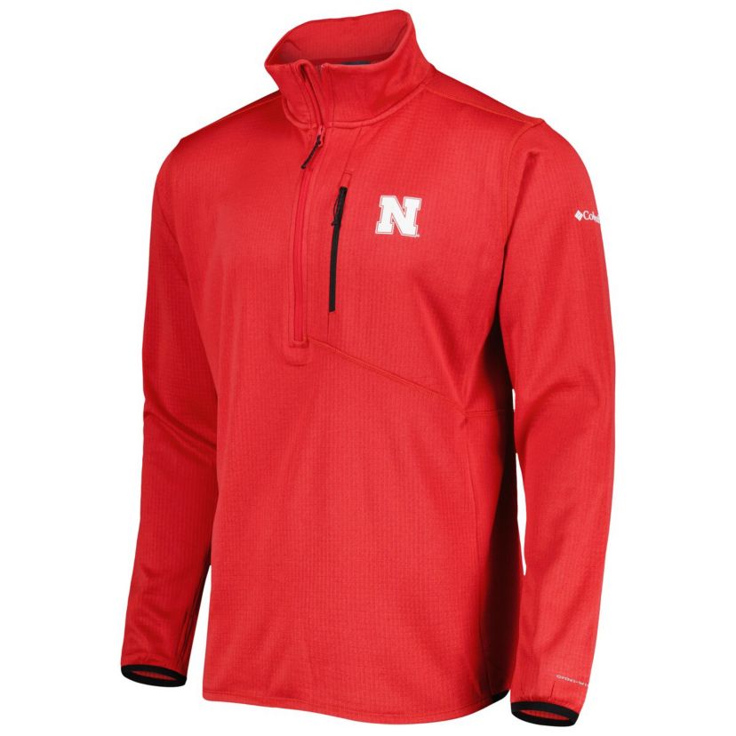 NCAA Nebraska Huskers Park View Omni-Wick Half-Zip Top