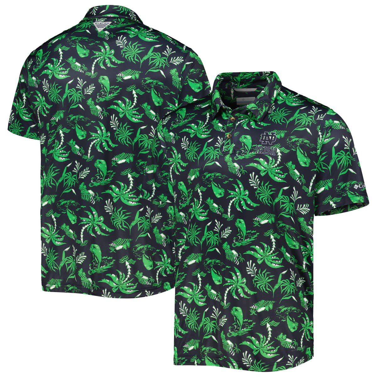 NCAA Notre Dame Fighting Irish Super Terminal Tackle Omni-Shade Polo