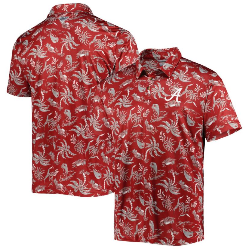 Alabama Crimson Tide NCAA Alabama Tide Super Terminal Tackle Omni-Shade Polo