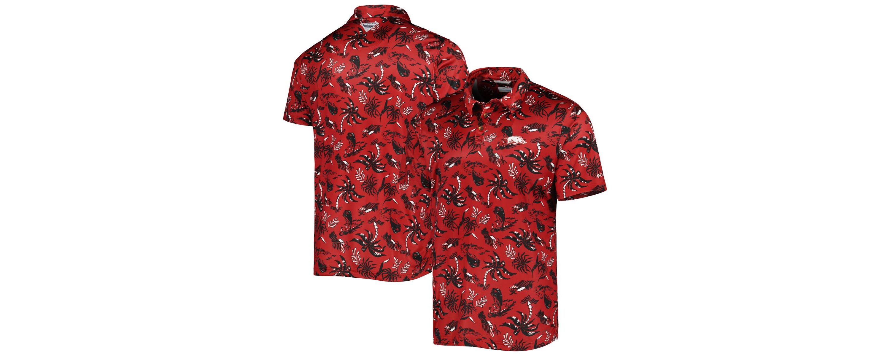 NCAA Arkansas Razorbacks Super Terminal Tackle Omni-Shade Polo