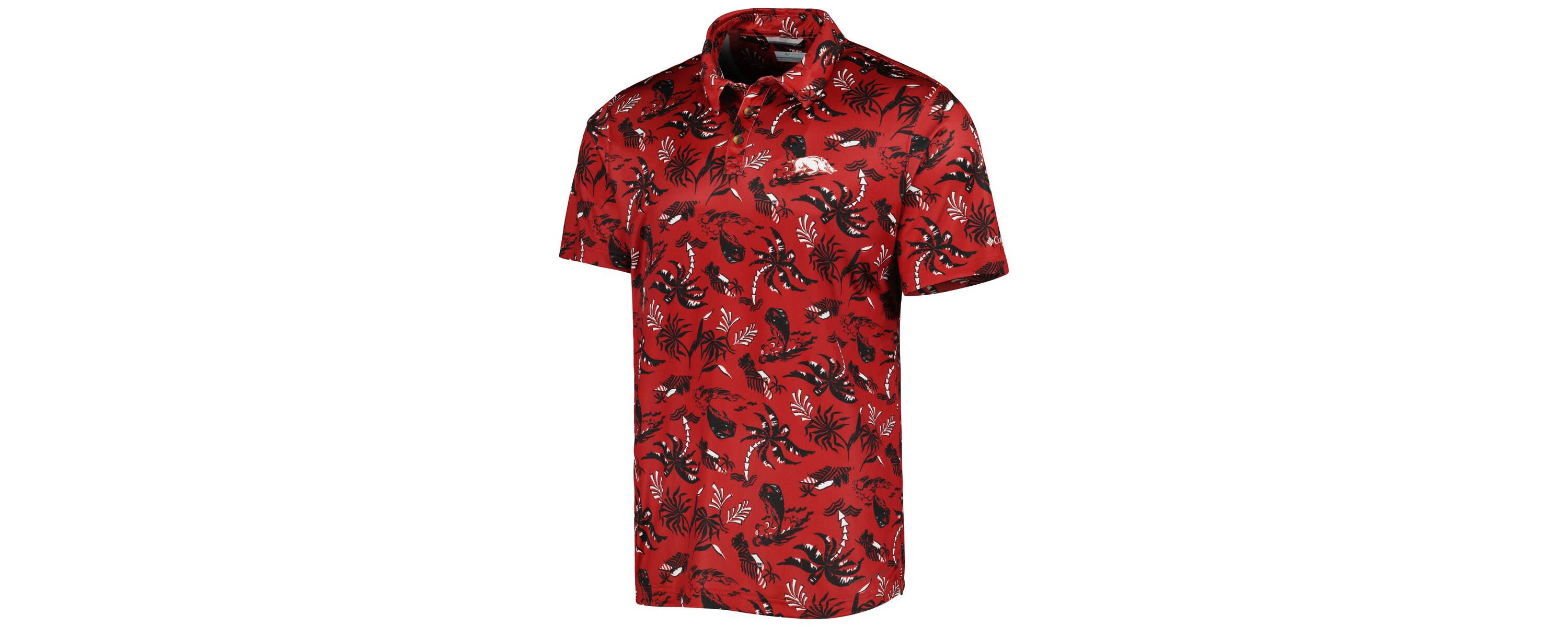 NCAA Arkansas Razorbacks Super Terminal Tackle Omni-Shade Polo