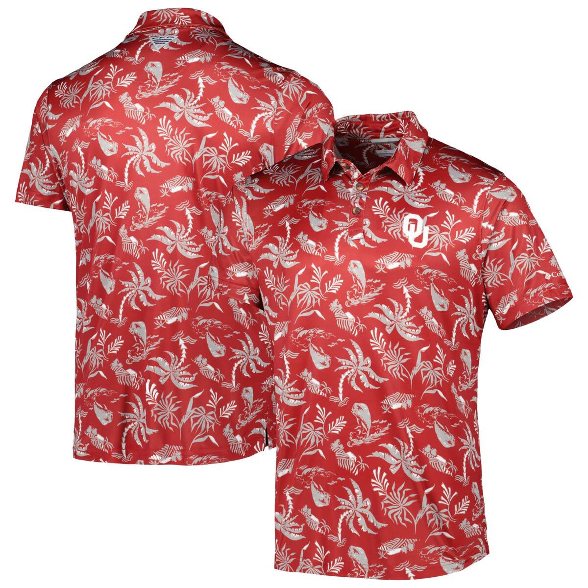 NCAA Oklahoma Sooners Super Terminal Tackle Omni-Shade Polo