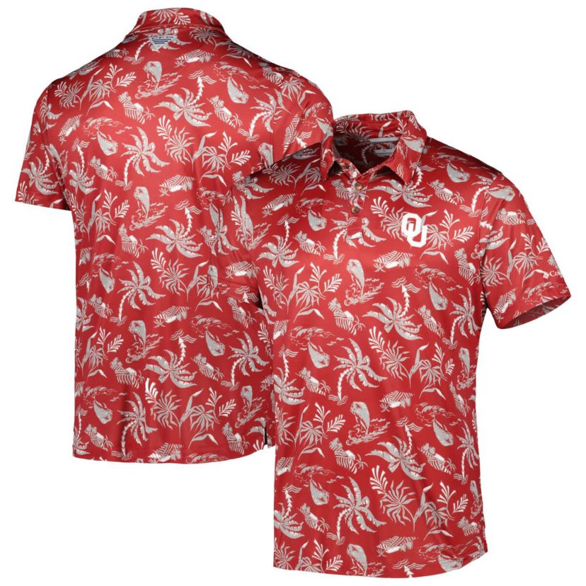 NCAA Oklahoma Sooners Super Terminal Tackle Omni-Shade Polo