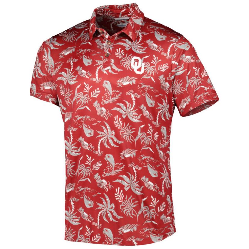 NCAA Oklahoma Sooners Super Terminal Tackle Omni-Shade Polo