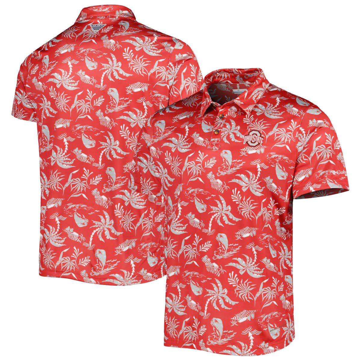 NCAA Ohio State Buckeyes Super Terminal Tackle Omni-Shade Polo