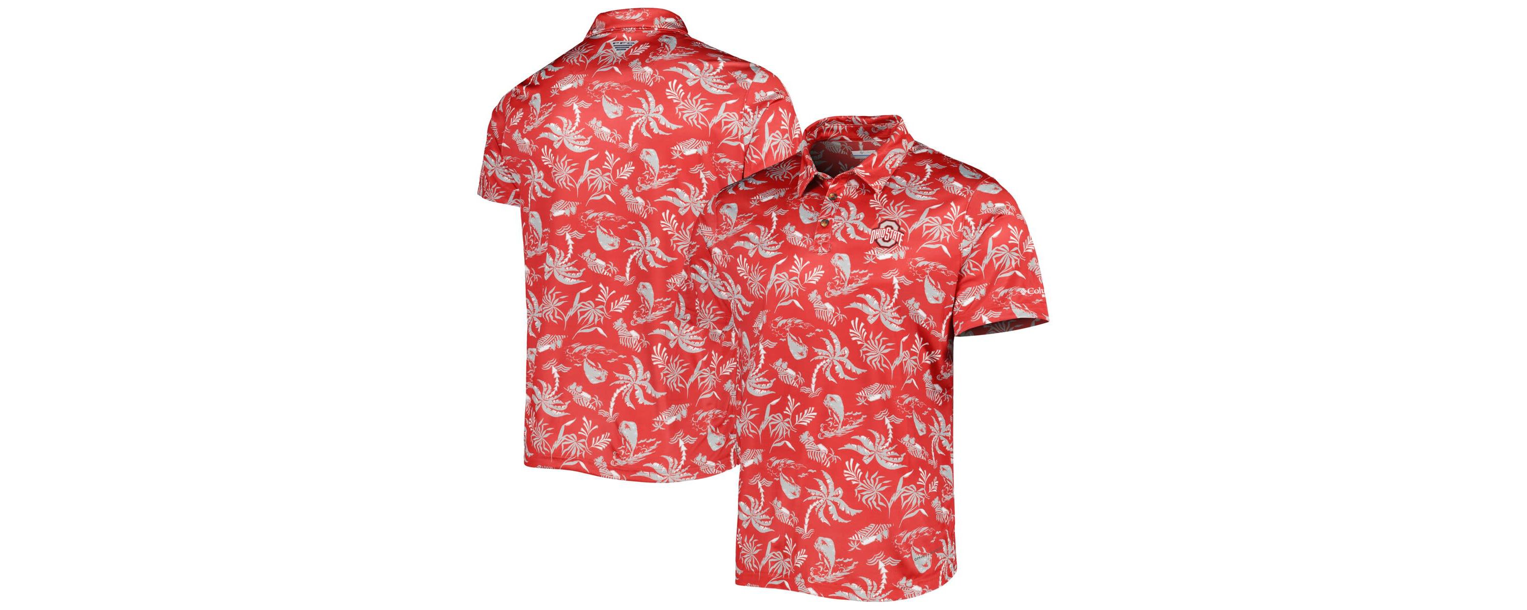 NCAA Ohio State Buckeyes Super Terminal Tackle Omni-Shade Polo