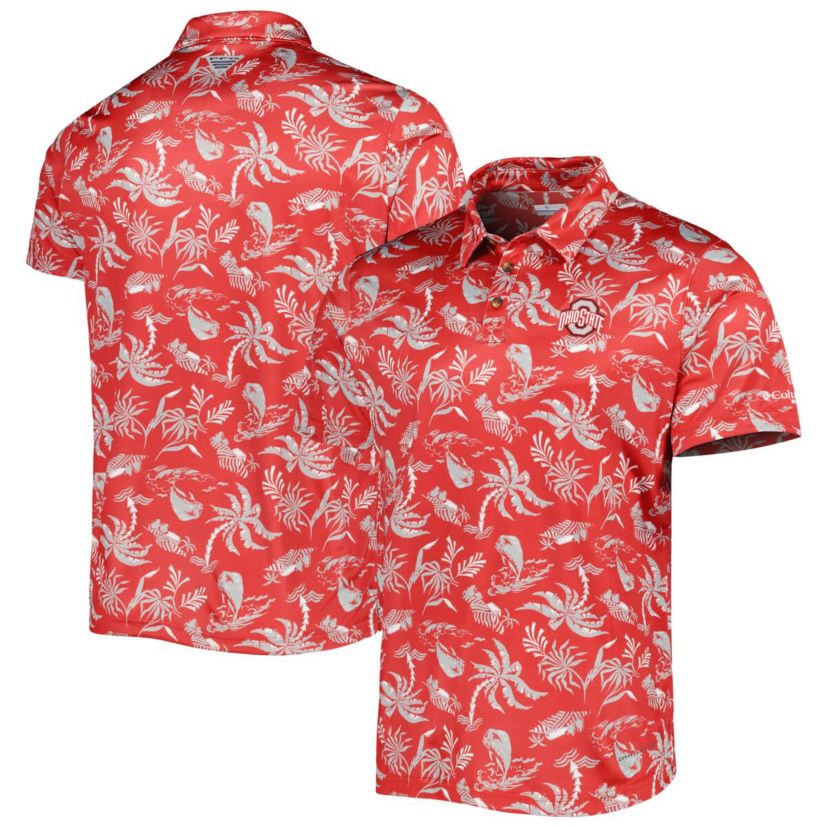 NCAA Ohio State Buckeyes Super Terminal Tackle Omni-Shade Polo