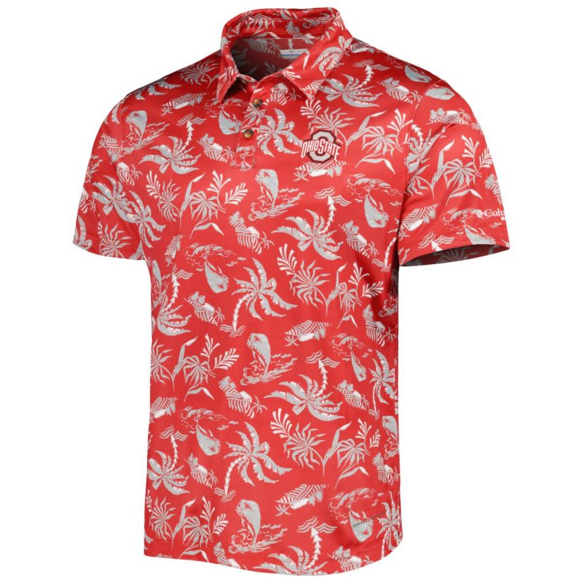 NCAA Ohio State Buckeyes Super Terminal Tackle Omni-Shade Polo