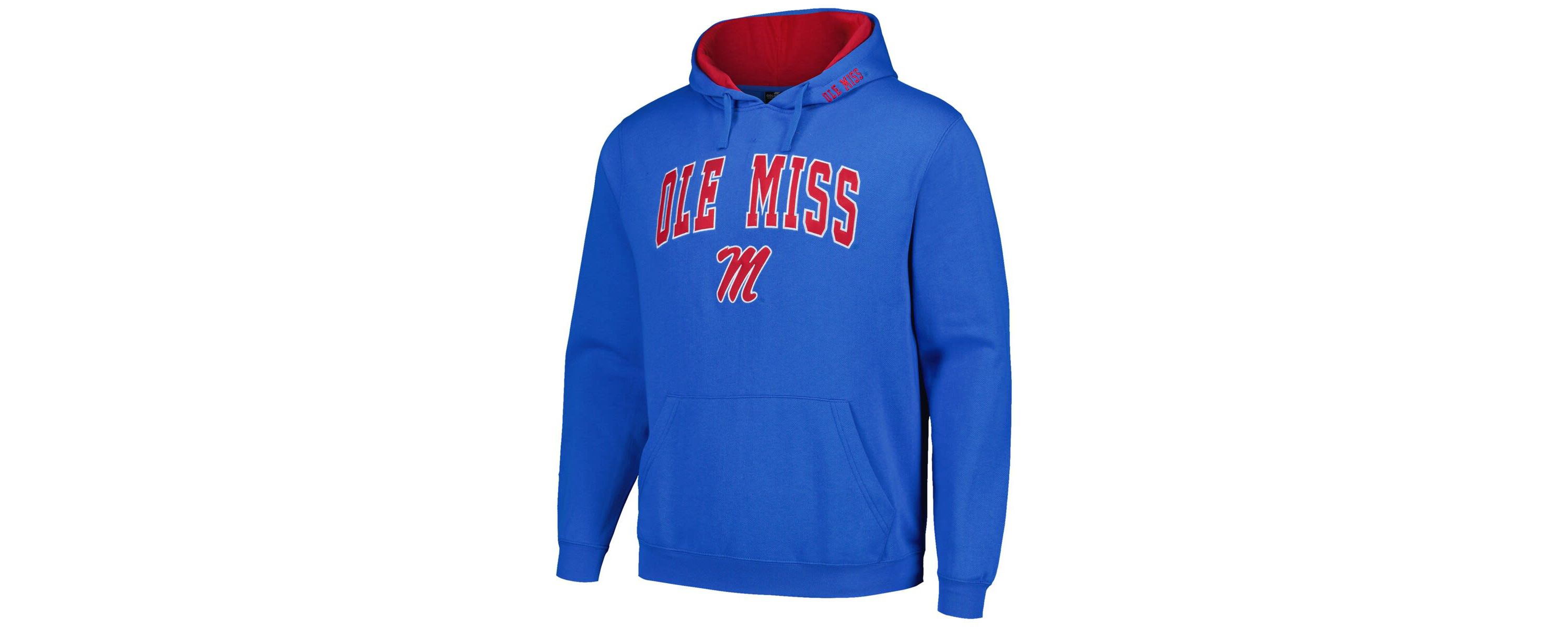 NCAA Powder Ole Miss Rebels Arch & Logo 3.0 Pullover Hoodie