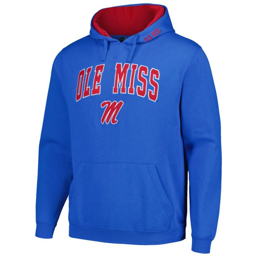 NCAA Powder Ole Miss Rebels Arch & Logo 3.0 Pullover Hoodie