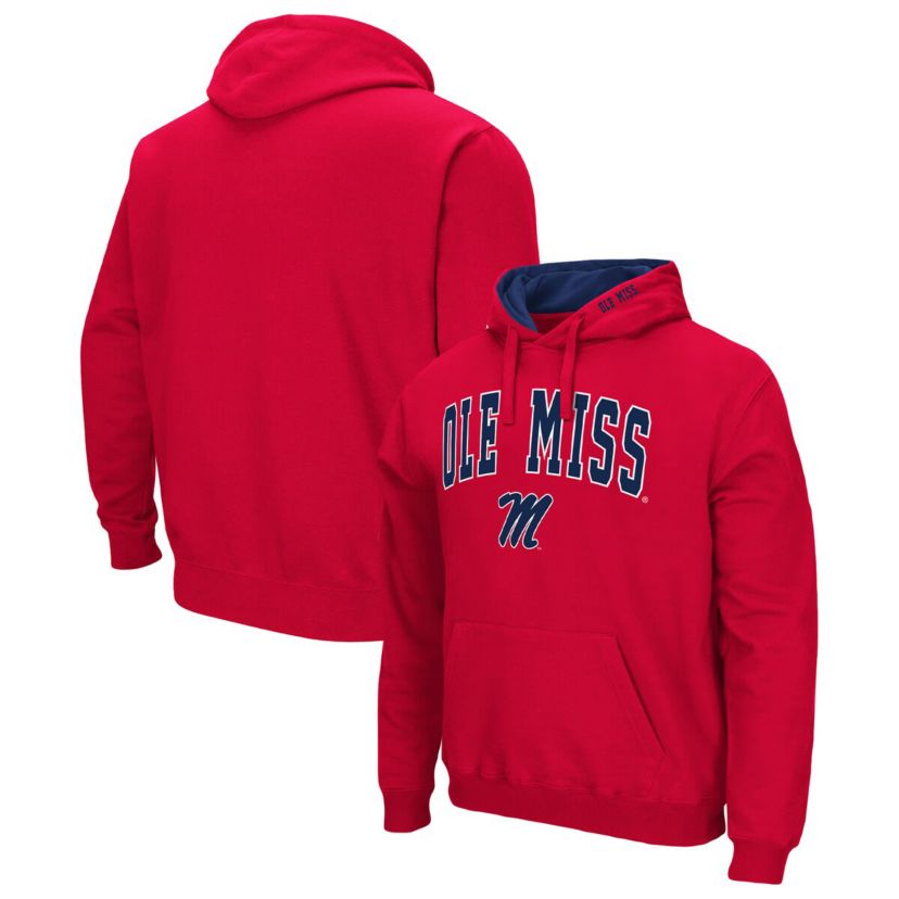 NCAA Ole Miss Rebels Arch & Logo 3.0 Pullover Hoodie