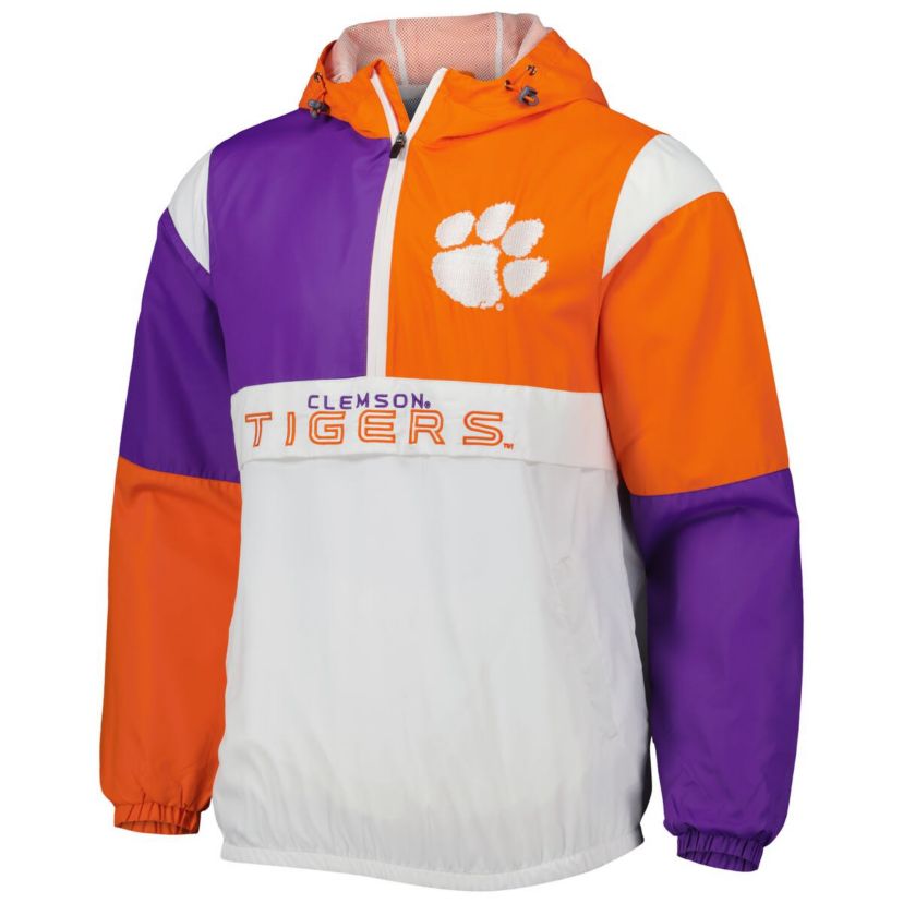 NCAA Clemson Tigers Fair Catch Half-Zip Anorak Jacket