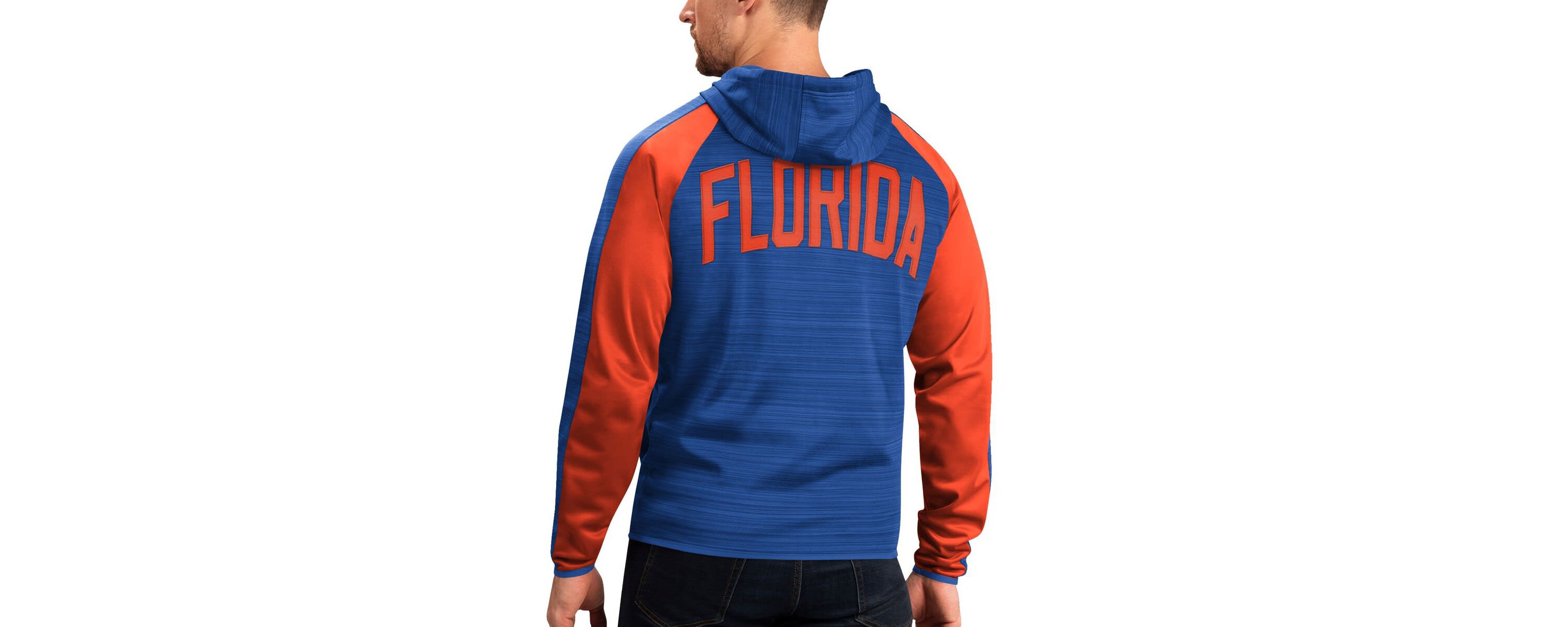 NCAA Florida Gators Neutral Zone Raglan Full-Zip Track Jacket Hoodie