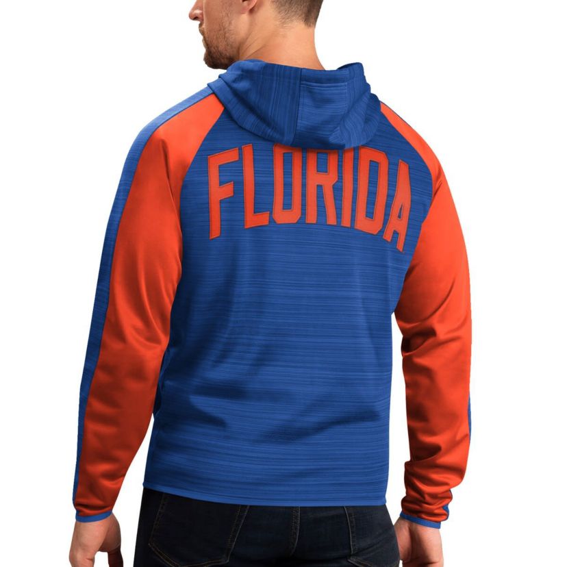 NCAA Florida Gators Neutral Zone Raglan Full-Zip Track Jacket Hoodie
