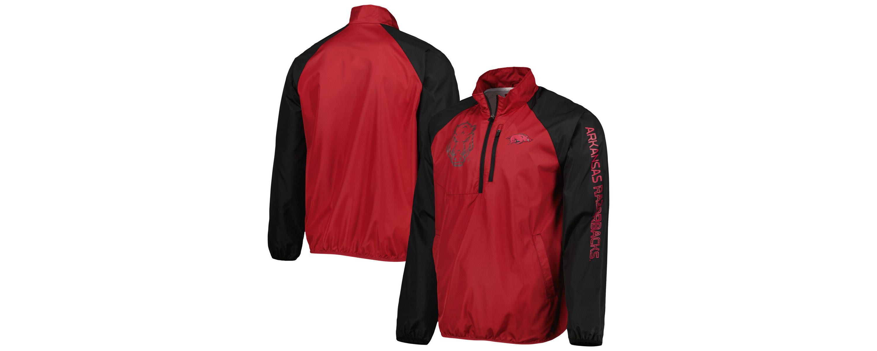 NCAA Arkansas Razorbacks Point Guard Raglan Half-Zip Jacket