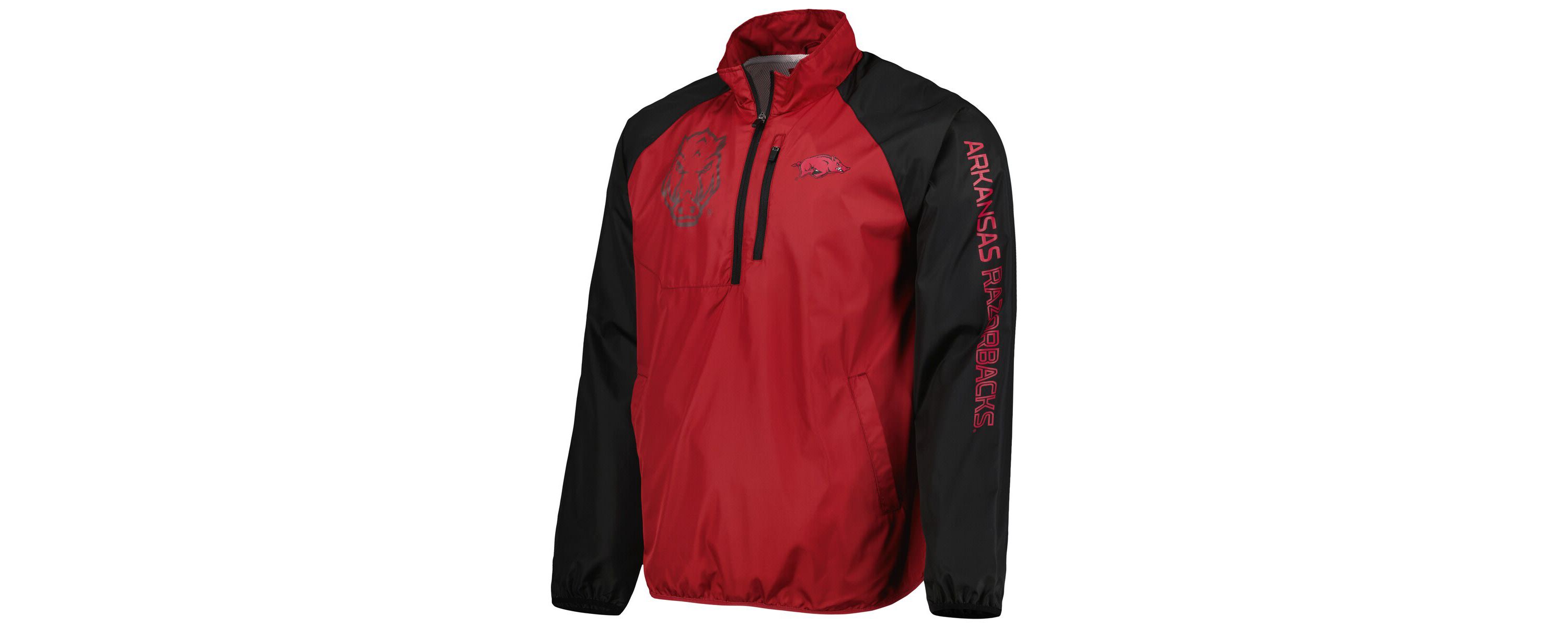 NCAA Arkansas Razorbacks Point Guard Raglan Half-Zip Jacket