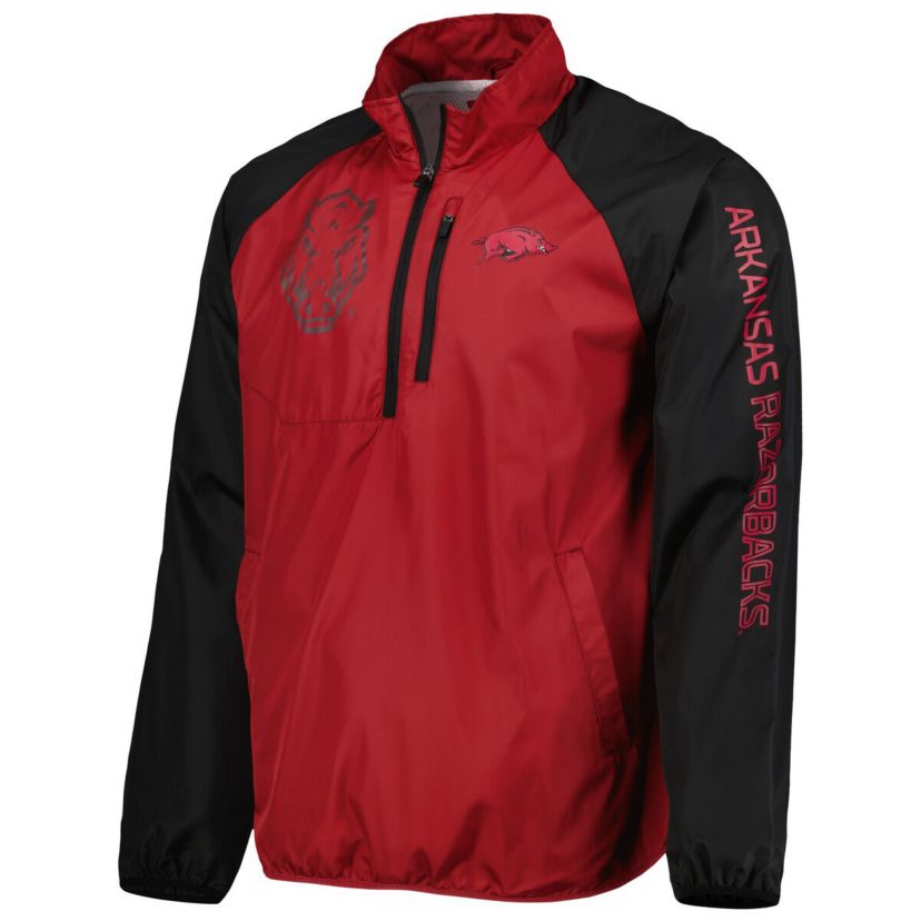 NCAA Arkansas Razorbacks Point Guard Raglan Half-Zip Jacket