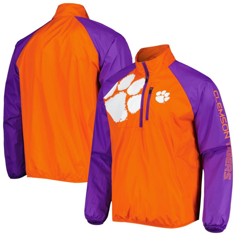 NCAA Clemson Tigers Point Guard Raglan Half-Zip Jacket