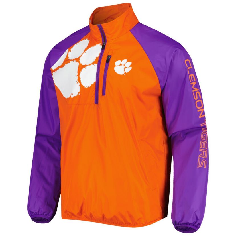 NCAA Clemson Tigers Point Guard Raglan Half-Zip Jacket