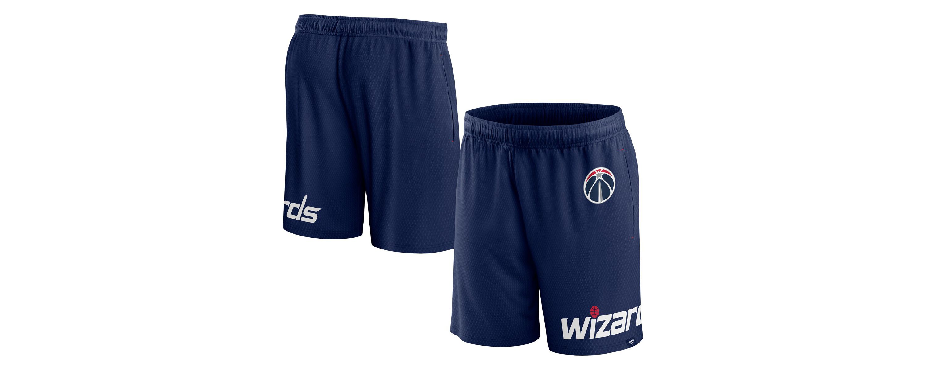 NBA Fanatics Washington Wizards Free Throw Mesh Shorts