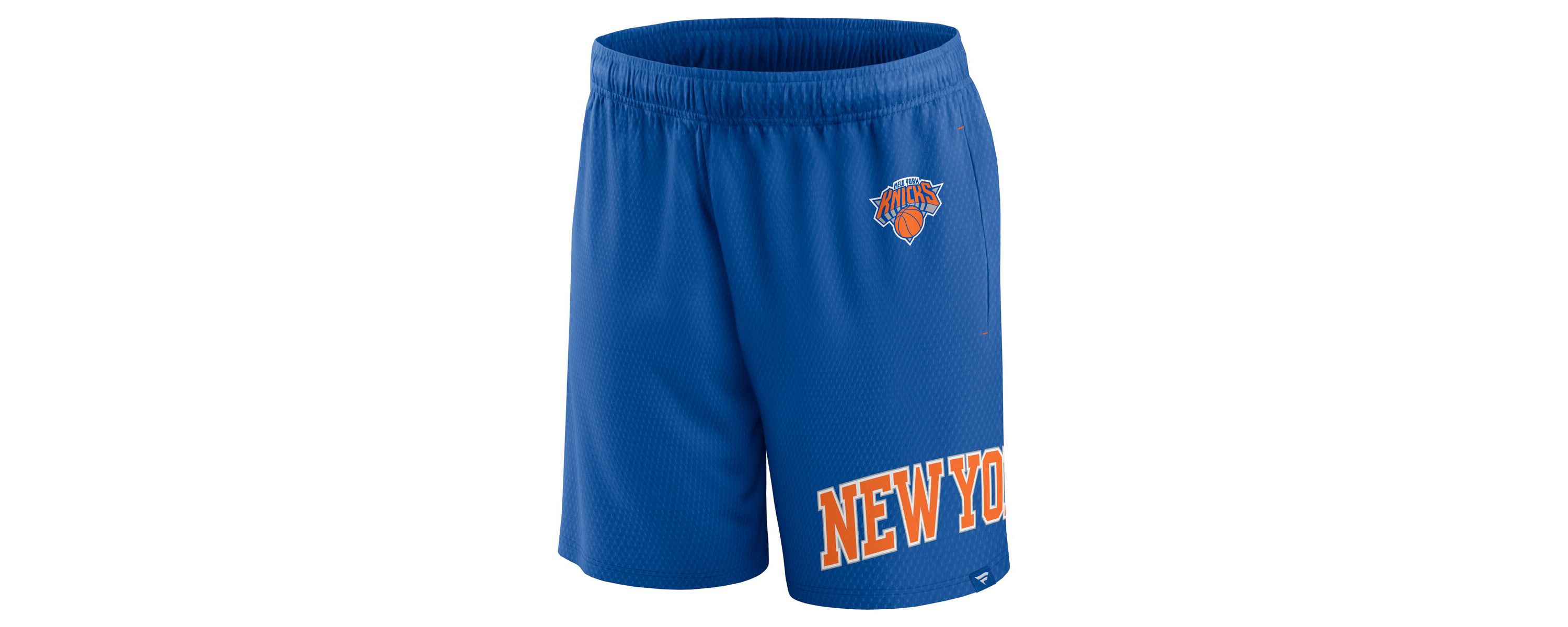 NBA Fanatics New York Knicks Free Throw Mesh Shorts