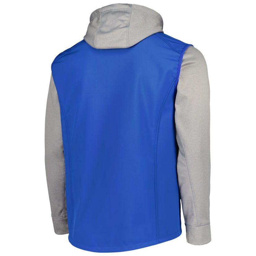 MLB Royal/Heather Chicago Cubs Alpha Full-Zip Jacket