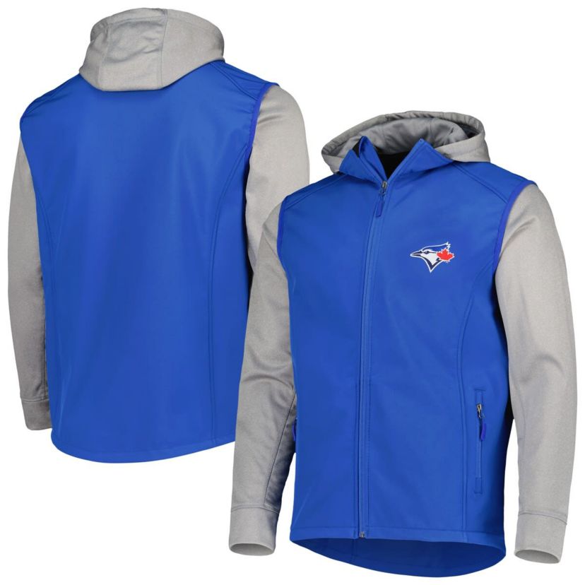 Toronto Blue Jays MLB Royal/Heather Toronto Jays Alpha Full-Zip Jacket