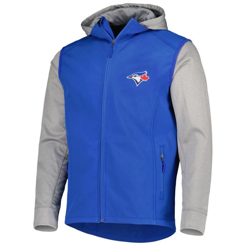Toronto Blue Jays MLB Royal/Heather Toronto Jays Alpha Full-Zip Jacket