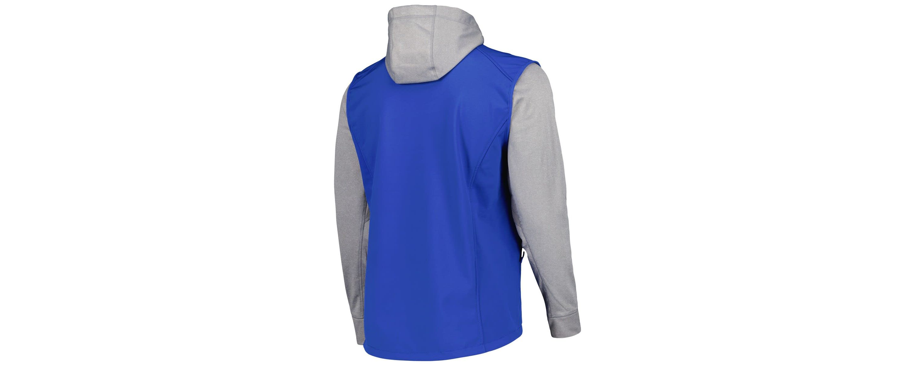 MLB Royal/Heather Los Angeles Dodgers Alpha Full-Zip Jacket