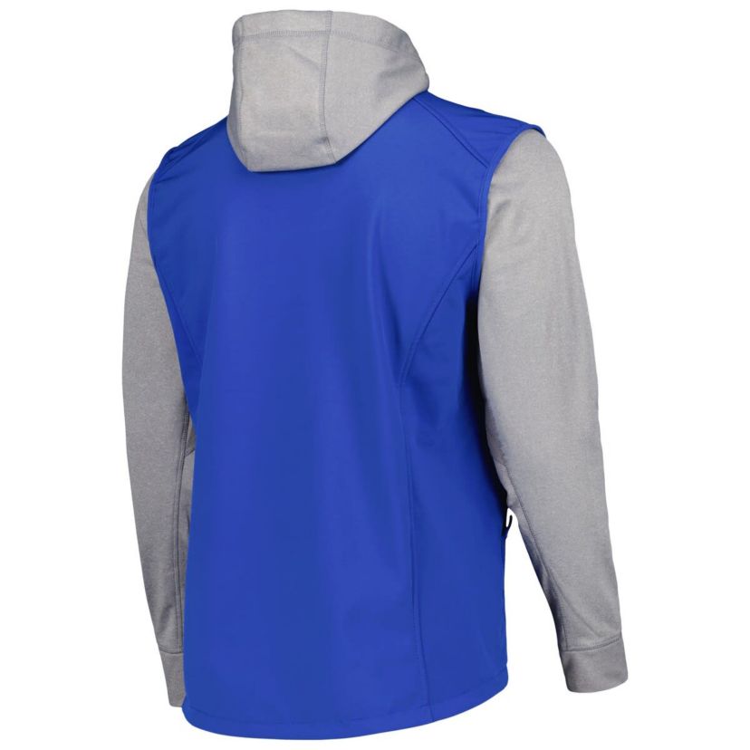 MLB Royal/Heather Los Angeles Dodgers Alpha Full-Zip Jacket