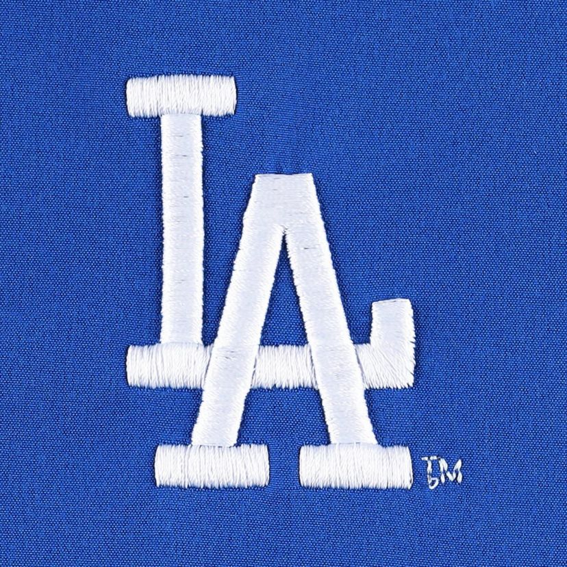 MLB Royal/Heather Los Angeles Dodgers Alpha Full-Zip Jacket