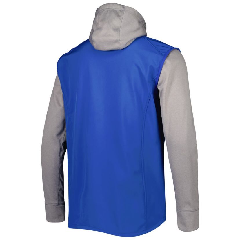 MLB Royal/Heather New York Mets Alpha Full-Zip Jacket
