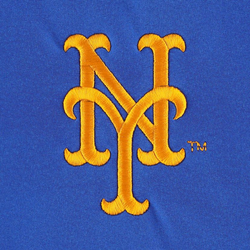 MLB Royal/Heather New York Mets Alpha Full-Zip Jacket