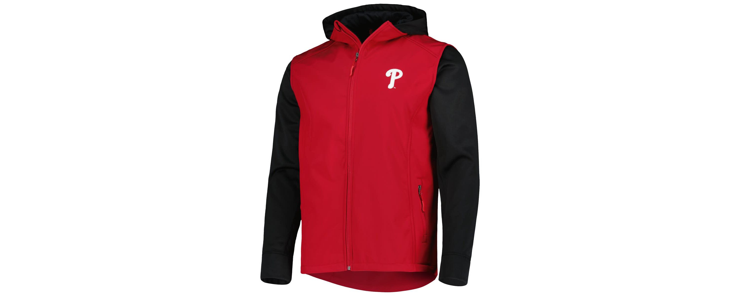 MLB Red/Black Philadelphia Phillies Alpha Full-Zip Jacket