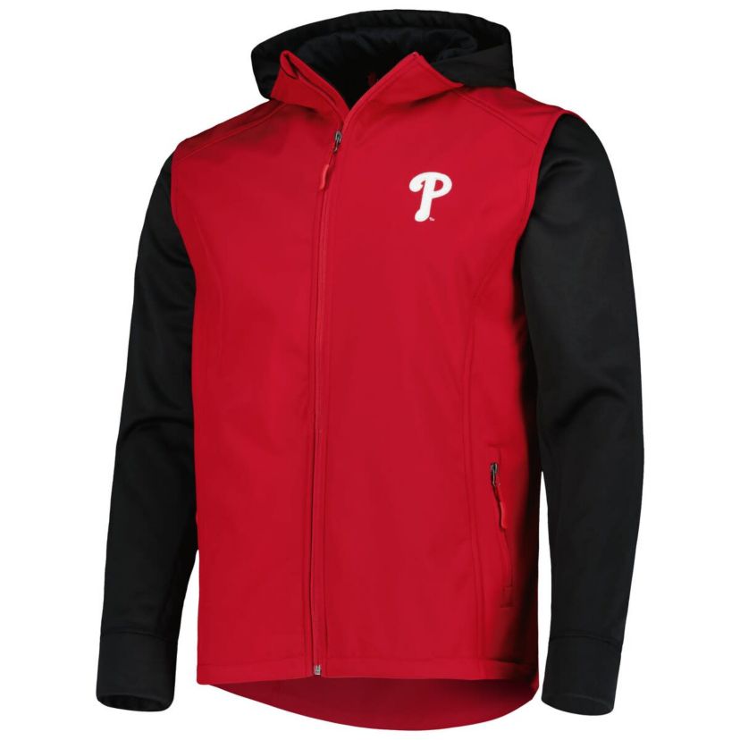 MLB Red/Black Philadelphia Phillies Alpha Full-Zip Jacket