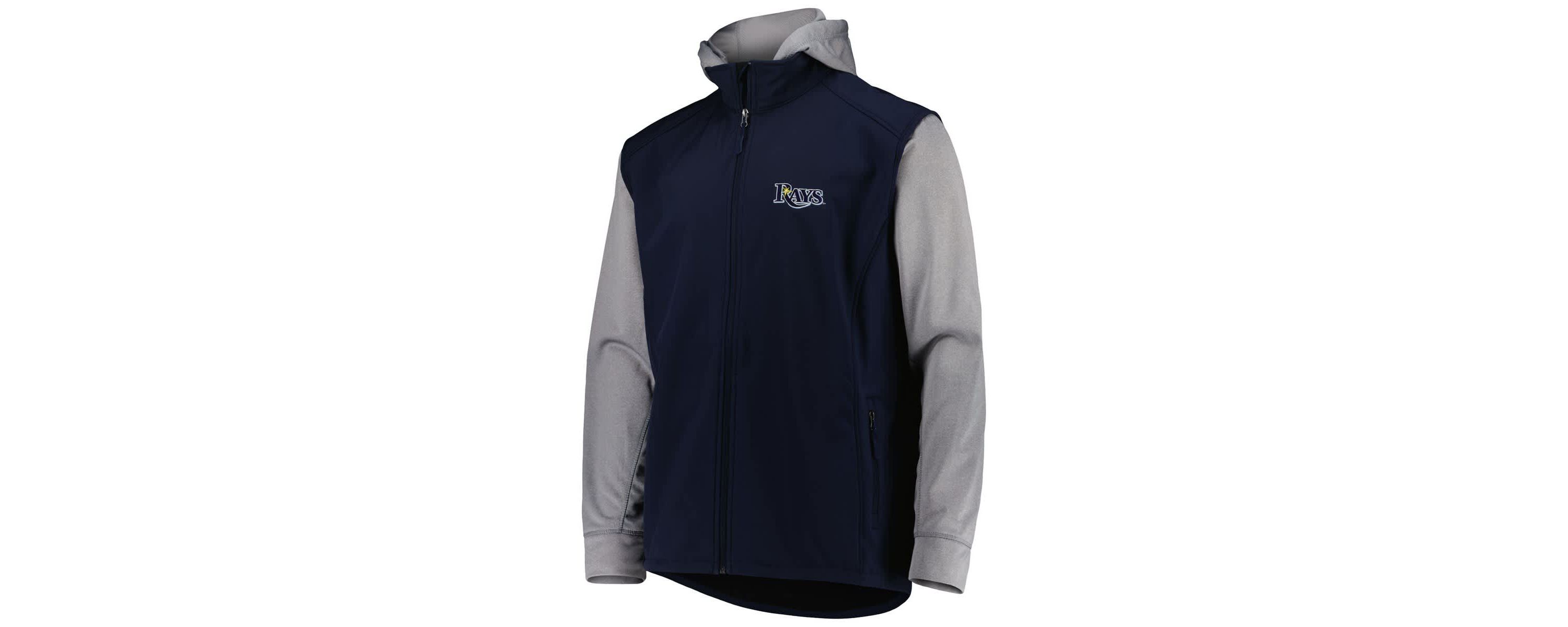 MLB Navy/Heather Tampa Bay Rays Alpha Full-Zip Jacket