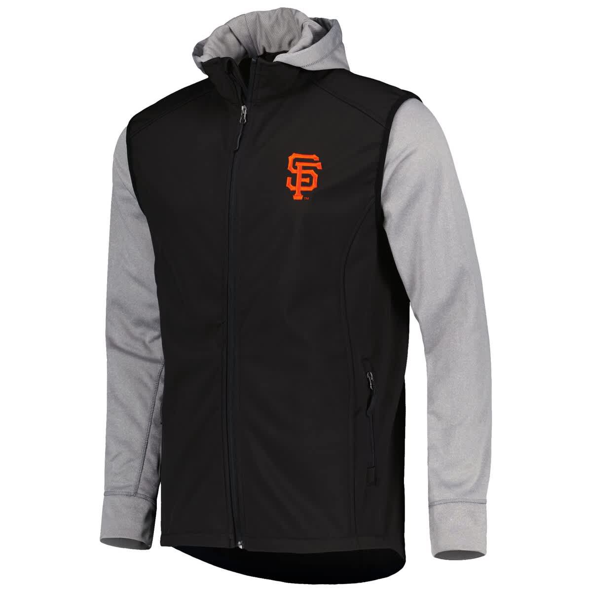 MLB Black/Heather San Francisco Giants Alpha Full-Zip Jacket