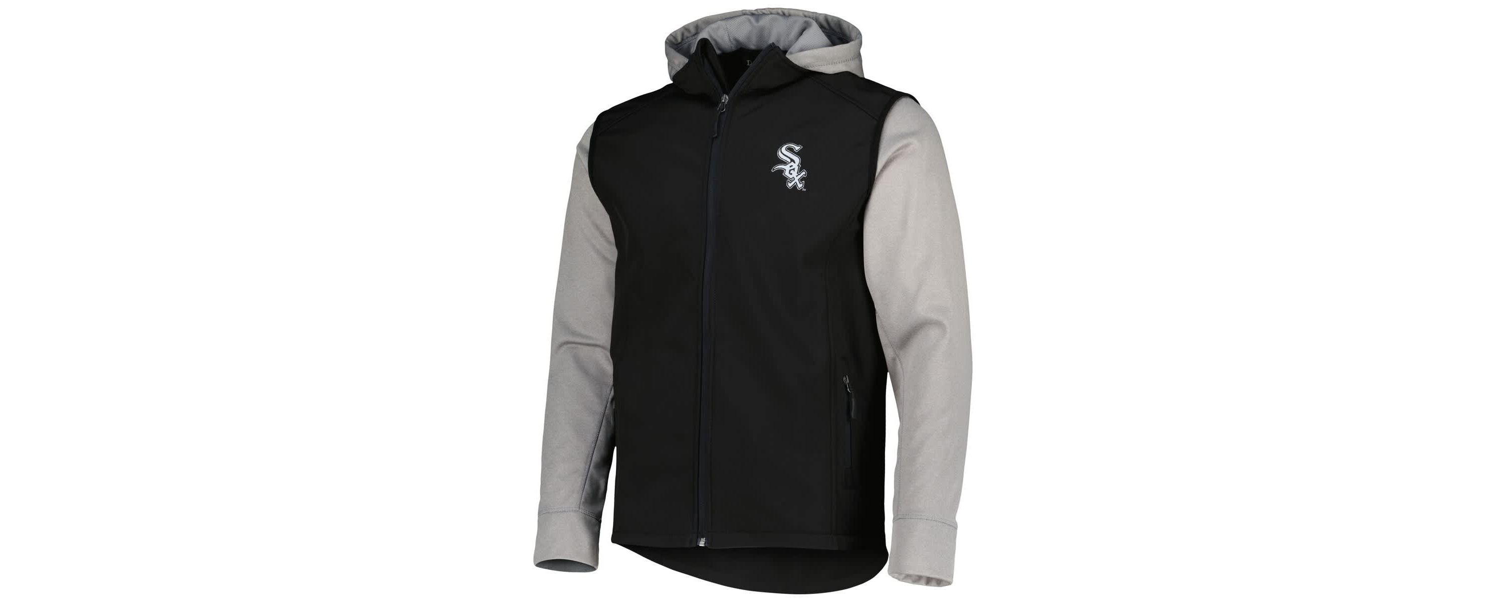 Chicago White Sox MLB Black/Heather Chicago Sox Alpha Full-Zip Jacket