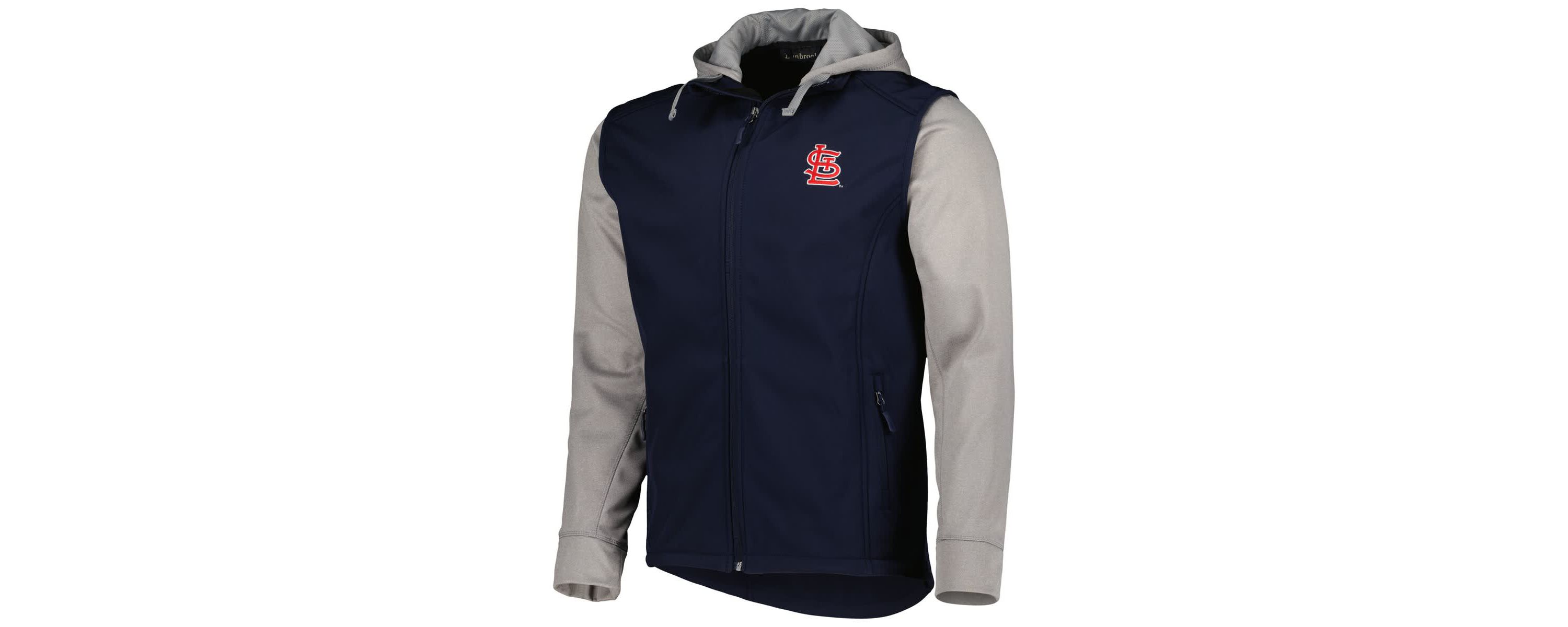 MLB Navy/Heather St. Louis Cardinals Alpha Full-Zip Jacket