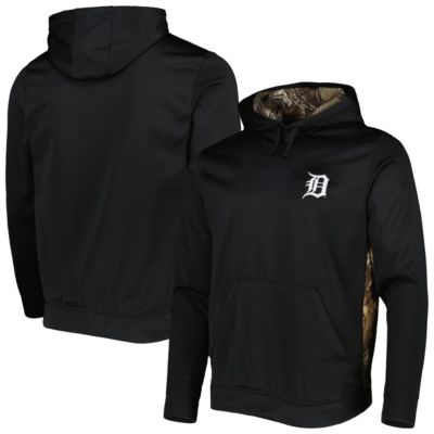 Dunbrooke Men's MLB Detroit Tigers Ranger Pullover Hoodie, Black, Small