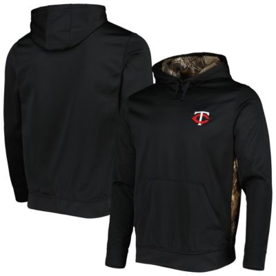 Dunbrooke Men's MLB Minnesota Twins Ranger Pullover Hoodie, Black, Medium