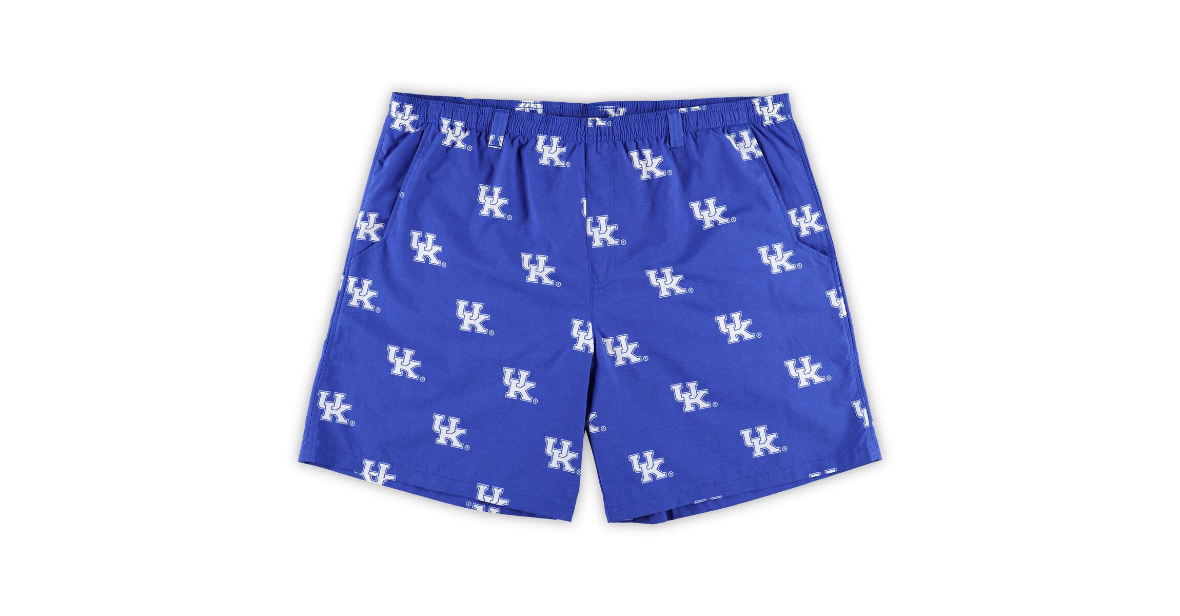 NCAA Kentucky Wildcats Big & Tall Backcast II Allover Print Logo Omni-Shade Shorts