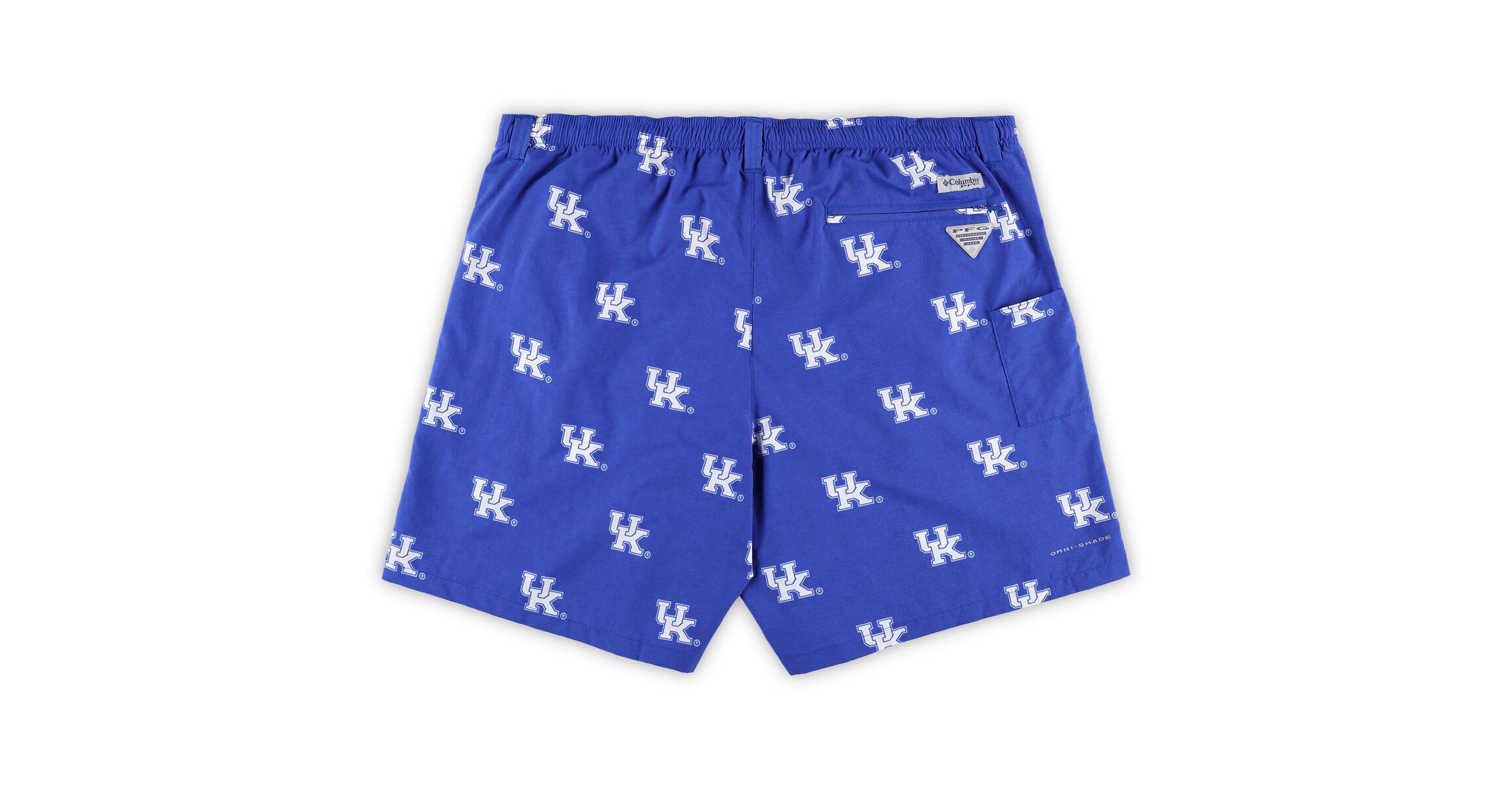 NCAA Kentucky Wildcats Big & Tall Backcast II Allover Print Logo Omni-Shade Shorts