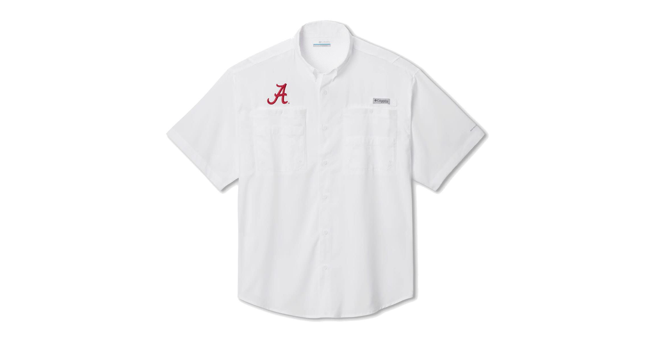 Alabama Crimson Tide NCAA Alabama Tide Big & Tall Tamiami Omni-Shade Button-Down Shirt
