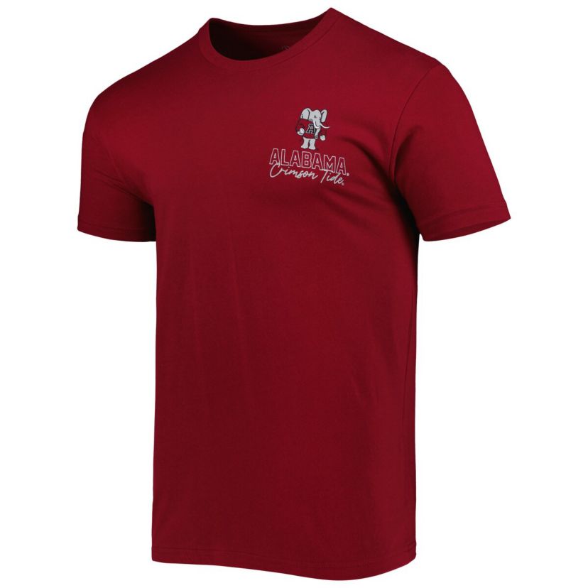 Alabama Crimson Tide NCAA Alabama Tide Vintage Through the Years 2-Hit T-Shirt